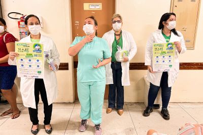 notícia: Hospital Ophir Loyola conscientiza sobre combate ao câncer de cabeça e pescoço