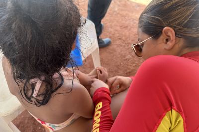 notícia: Com ação preventiva, Corpo de Bombeiros garante tranquilidade para famílias em Ajuruteua