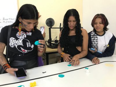 notícia: Em Belém, Fundação Curro Velho recebe visita de indígenas das etnias Juruna e Arara