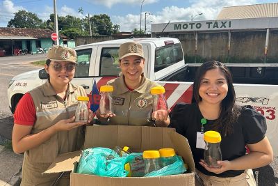 notícia: HMIB arrecada potes de vidro em campanha pelo Agosto Dourado