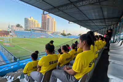 notícia: Seap e Paysandu Sport Club levam internas para partida contra Pouso Alegre, em Belém