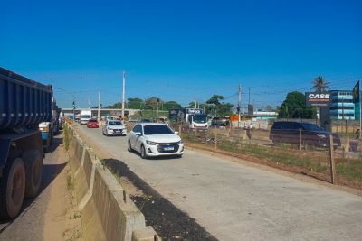 notícia: Trânsito na rodovia BR-316 sofre mudanças para avanço de obras de execução da drenagem e pavimentação asfáltica