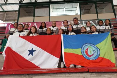 notícia: Ginastas do Programa "Talentos Esportivos" participam de campeonato no Chile