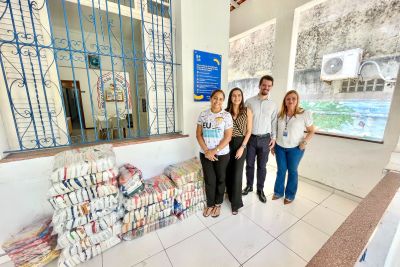 notícia: Seplad entrega 600 kg de alimentos arrecadados com o 'Olhar de Servidor'