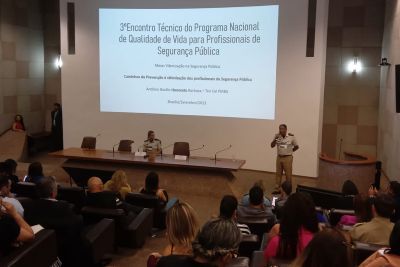 notícia: Rede Nacional de Qualidade de Vida debate saúde mental de servidores da segurança