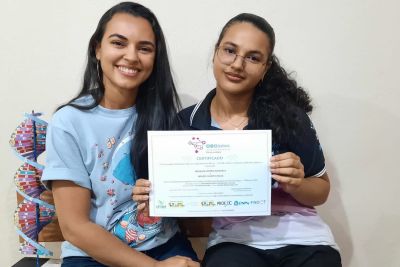 Aluna da Escola Maria Irany Rodrigues da Silva, em Itupiranga, Graziela Silva foi uma das premiadas