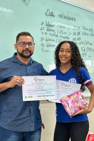 Camila Marques, estudante de Tucuruí, celebra conquista