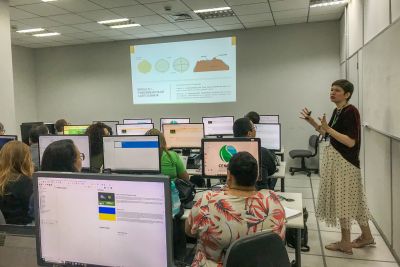 notícia: Adepará capacita servidores para utilizar software de produção de dados georreferenciados