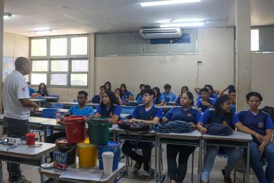 notícia: Semas realiza ações de educação ambiental em escolas de Ananindeua