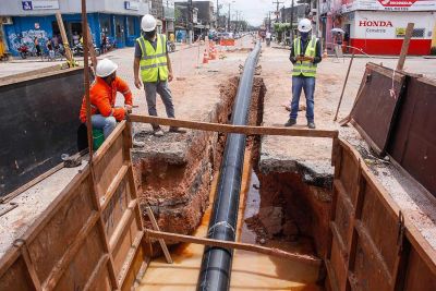 notícia: Projeto de Controle e Redução de Perdas da Cosanpa encerra com 212 km de novas redes