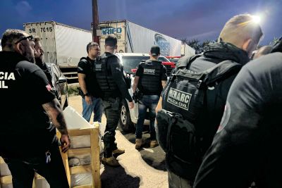 notícia: Divisão Estadual de Narcóticos (Denarc) da PC apreende 43 quilos de cocaína em Belém