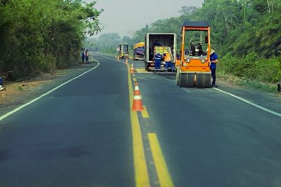 notícia: Rodovia PA-255, na Calha Norte, recebe obra de conservação e manutenção