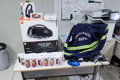 notícia: Sefa apreende 216 celulares e outros equipamentos sem nota fiscal no Araguaia