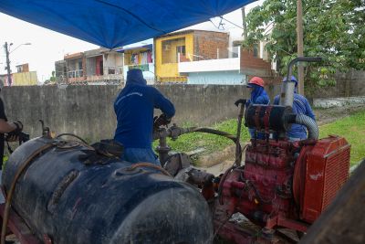 notícia: Ampliação do Sistema de Abastecimento do CDP já tem mais de 40% da obra concluída