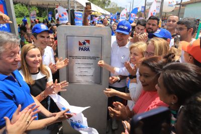 notícia: Estado entrega pavimentação de 3KM da Avenida Amintas Pinheiro, antiga estrada do Icuí