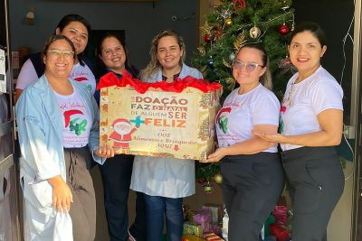 notícia: Hospital Regional do Marajó arrecada alimentos não perecíveis para o Natal Solidário