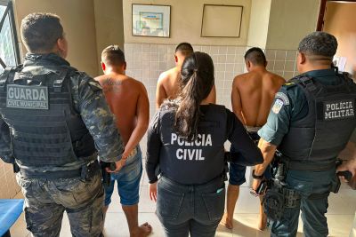 notícia: Três pessoas são presas em flagrante em operação de segurança em Marituba
