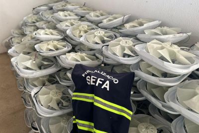 notícia: Sefa apreende mais de R$ 8 milhões em equipamentos eletrônicos no sudeste do Pará