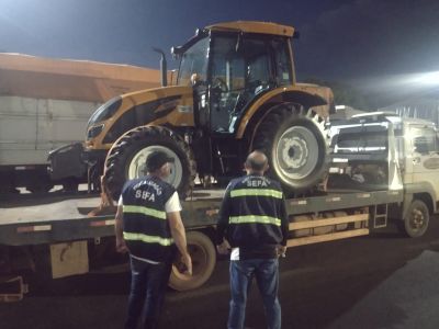 notícia: Sefa apreende trator avaliado em R$ 270 mil em Dom Eliseu no sudeste estadual