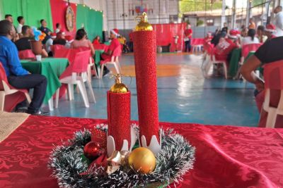 notícia: Socioeducandos da Fasepa fortalecem vínculos familiares com celebração de Natal