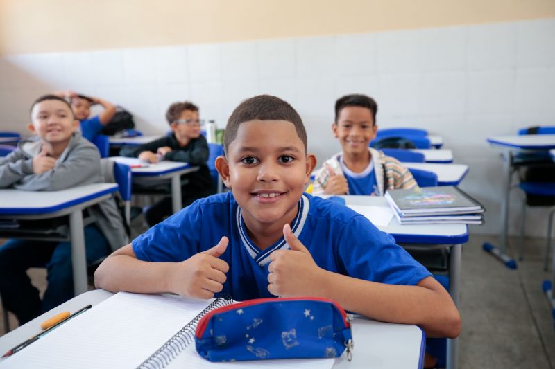 Aluno, Davi Gabriel, nove anos. <div class='credito_fotos'>Foto: Marco Santos / Ag. Pará | <a href='/midias/2024/originais/18236_a6137444-c5d5-340a-309f-2adba9b885b0.jpg' download><i class='fa-solid fa-download'></i> Download</a></div>