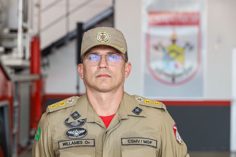 Tenente coronel Williames Florentino de Andrade Comandante do centro de suprimento e manutenção de viaturas e materiais operacionais <div class='credito_fotos'>Foto: Marco Santos / Ag. Pará | <a href='/midias/2024/originais/18328_ad8b4679-80d7-e6ce-22cd-0f0f665646af.jpg' download><i class='fa-solid fa-download'></i> Download</a></div>