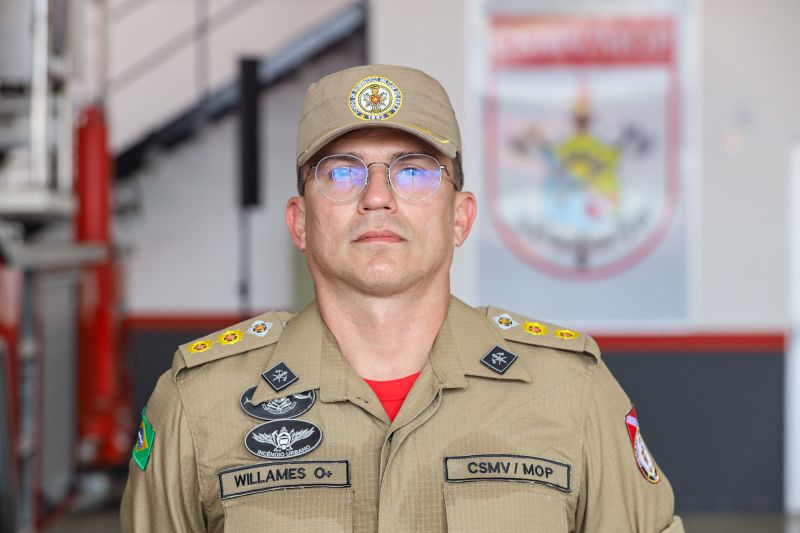 Tenente coronel Williames Florentino de Andrade Comandante do centro de suprimento e manutenção de viaturas e materiais operacionais <div class='credito_fotos'>Foto: Marco Santos / Ag. Pará | <a href='/midias/2024/originais/18328_c2dcad87-494f-1b38-b544-fc45342a8cd4.jpg' download><i class='fa-solid fa-download'></i> Download</a></div>