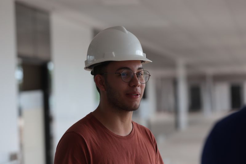 Leandro Machado -estagiário de engenharia <div class='credito_fotos'>Foto: Bruno Cruz / Agência Pará | <a href='/midias/2024/originais/18703_0cc7f5b0-0fe1-7350-73bf-984266d82993.jpg' download><i class='fa-solid fa-download'></i> Download</a></div>