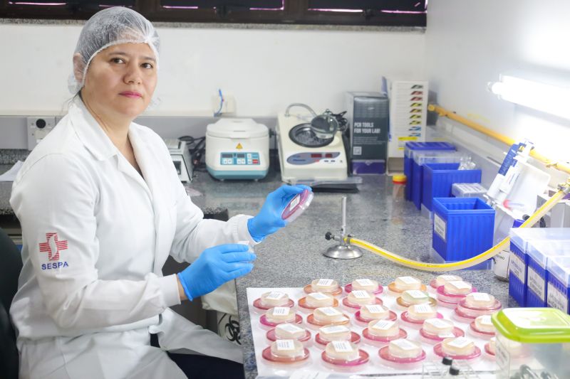 Patrícia Sato - gerente da divisão de biologia médica do Lacen