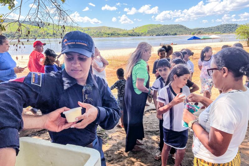 Soltura de 3 mil quelônios no rio Araguaia marcam programação pelo “Junho Verde” no sudeste paraense <div class='credito_fotos'>Foto: João Vitor Santos / Ascom Ideflor-Bio | <a href='/midias/2024/originais/20124_39af0df5-236d-d46c-660f-0dd3cca11b2a.jpg' download><i class='fa-solid fa-download'></i> Download</a></div>