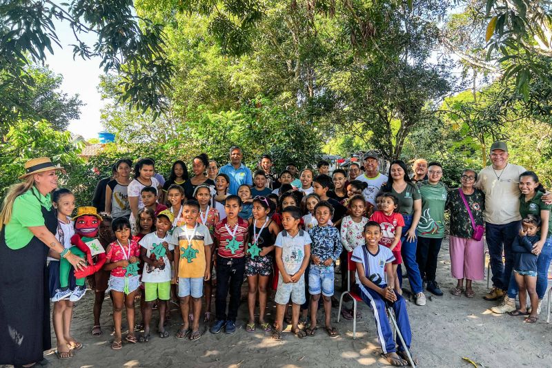 Soltura de 3 mil quelônios no rio Araguaia marcam programação pelo “Junho Verde” no sudeste paraense <div class='credito_fotos'>Foto: João Vitor Santos / Ascom Ideflor-Bio | <a href='/midias/2024/originais/20124_4d537725-0fc5-63eb-8435-1f7a5ad14a8e.jpg' download><i class='fa-solid fa-download'></i> Download</a></div>