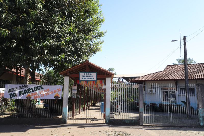 EEEM Professora Marluce Massariol de Souza, que será reconstruída <div class='credito_fotos'>Foto: Marcelo Lelis / Ag. Pará | <a href='/midias/2024/originais/20172_a184e341-2c7b-3314-e06f-49d614ba452c.jpg' download><i class='fa-solid fa-download'></i> Download</a></div>