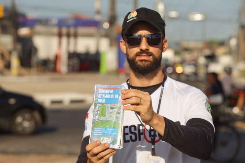 Lucas Aguiar, agente de educação de trânsito do Detran