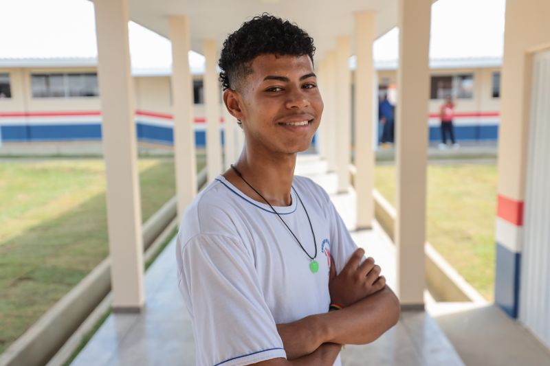 Deusivan Duarte, aluno <div class='credito_fotos'>Foto: Pedro Guerreiro / Ag. Pará | <a href='/midias/2024/originais/20338_6bd02867-3a7c-b5b0-d2a8-0646be0e968a.jpg' download><i class='fa-solid fa-download'></i> Download</a></div>