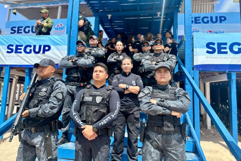 ‘Operação Verão 2024' é lançada em mais de 90 localidades com mais de 5 mil agentes reforçando a segurança
São realizadas diversas ações ostensivas e preventivas, com reforço no policiamento local, monitoramento e diversas atividades integradas entre as forças, para coibir e inibir a criminalidade durante todo o mês de julho
André Macedo / Ascom Segup <div class='credito_fotos'>Foto: André Macedo / Ascom Segup | <a href='/midias/2024/originais/20393_13e9befb-fbcb-7bcd-e7ab-07eebe267726.jpg' download><i class='fa-solid fa-download'></i> Download</a></div>