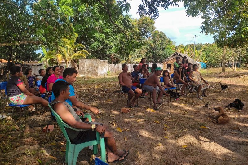 Matéria - Formação de agentes agroflorestais avança na Terra Indígena Alto Rio Guamá com foco em sustentabilidade
Fotos: DGBio/IDEFLOR-Bio/Divulgação
<div class='credito_fotos'>Foto: ASCOM / IDEFLOR-BIO | <a href='/midias/2024/originais/20801_d1df1337-f225-4a17-8357-4089a94093e3.jpg' download><i class='fa-solid fa-download'></i> Download</a></div>