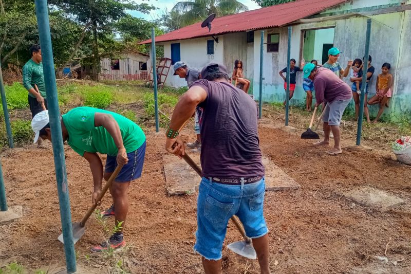 Matéria - Formação de agentes agroflorestais avança na Terra Indígena Alto Rio Guamá com foco em sustentabilidade
Fotos: DGBio/IDEFLOR-Bio/Divulgação
<div class='credito_fotos'>Foto: ASCOM / IDEFLOR-BIO | <a href='/midias/2024/originais/20801_de1f8097-daf1-66fc-1e06-58d95c7d23a0.jpg' download><i class='fa-solid fa-download'></i> Download</a></div>