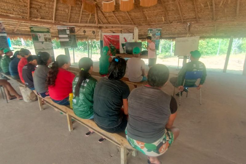 Matéria - Formação de agentes agroflorestais avança na Terra Indígena Alto Rio Guamá com foco em sustentabilidade
Fotos: DGBio/IDEFLOR-Bio/Divulgação
<div class='credito_fotos'>Foto: ASCOM / IDEFLOR-BIO | <a href='/midias/2024/originais/20801_e9352f0d-a8b8-8918-677b-d48d768c474c.jpg' download><i class='fa-solid fa-download'></i> Download</a></div>