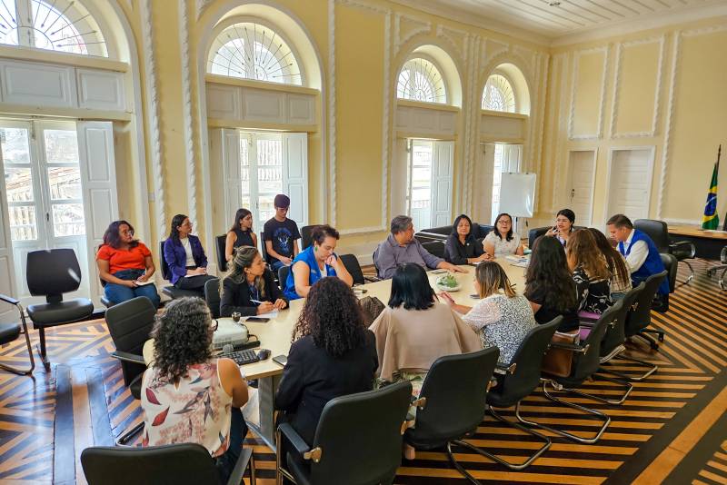 Reunião Seju e diversos órgão para etapa estadual da II Comigrar