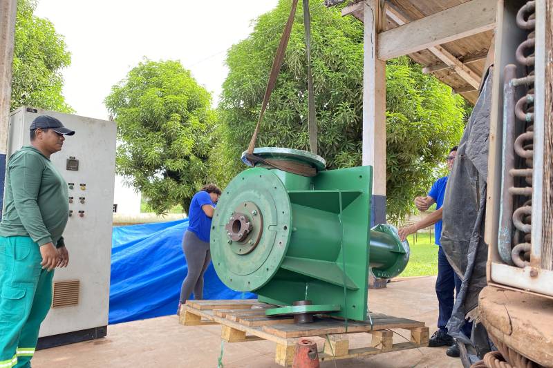 A nova bomba vai ampliar a capacidade do sistema de abastecimento