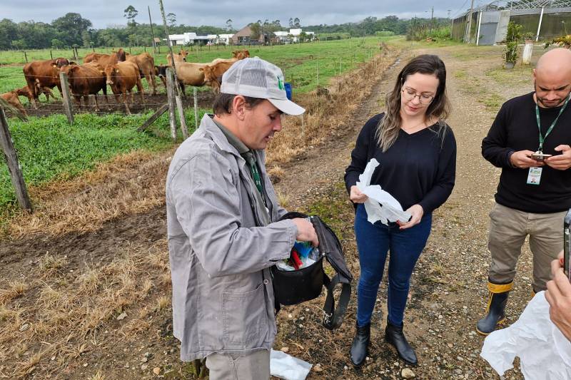 Visita a propriedades rurais em Santa Catarina