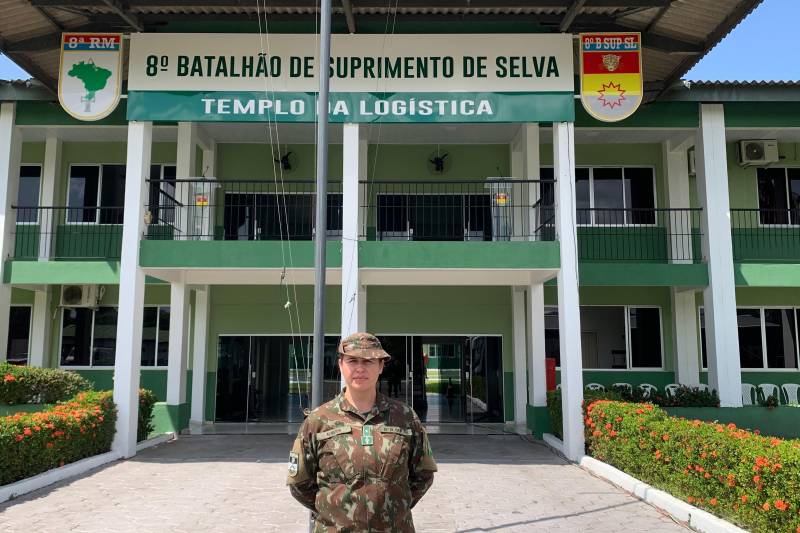 tenente Almeida, responsável pela coordenação dos militares doadores