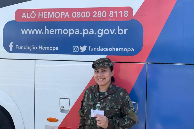 Sargento Mila Silva, Doadora
