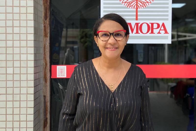 assistente social da Fundação Hemopa, Betânia Mourão