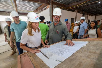 notícia: Vice-governadora do Estado visita as obras da Policlínica de Marabá 