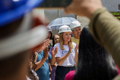 notícia: Vice-governadora do Pará inspeciona obras de educação infantil, no nordeste paraense