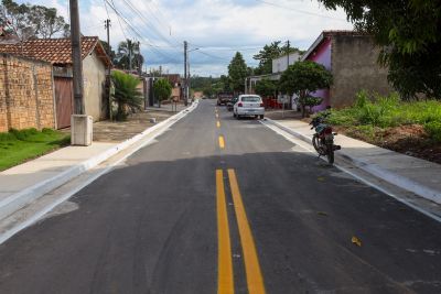 notícia: Governo do Estado entrega vias asfaltadas no município de Rio Maria
