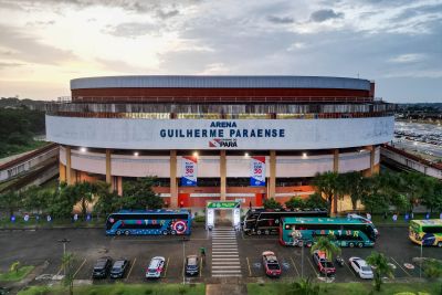 notícia: Com o apoio do Governo, FPV traz jogo da Superliga de Voleibol para Belém