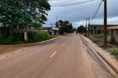 notícia: Estado leva pavimentação asfáltica ao Distrito de Campo Verde, em Itaituba