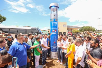 notícia: Totens de segurança pública são entregues em Altamira, sudoeste paraense 